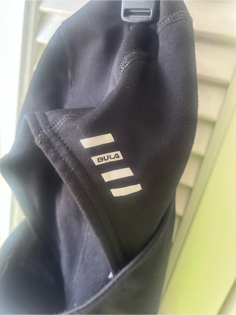 Men's Black Face Mask Neck Gaiter - BUQ (Reflective Detail)